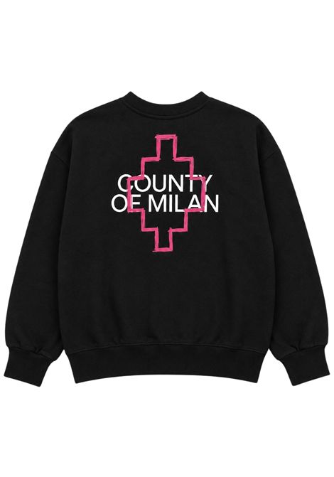 Felpa bambina nera in cotone MARCELO BURLON | JGSW096NERA
